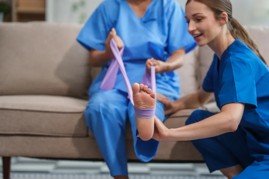 physical therapy with exercise band at home 2026 03 19 23 43 47 utc